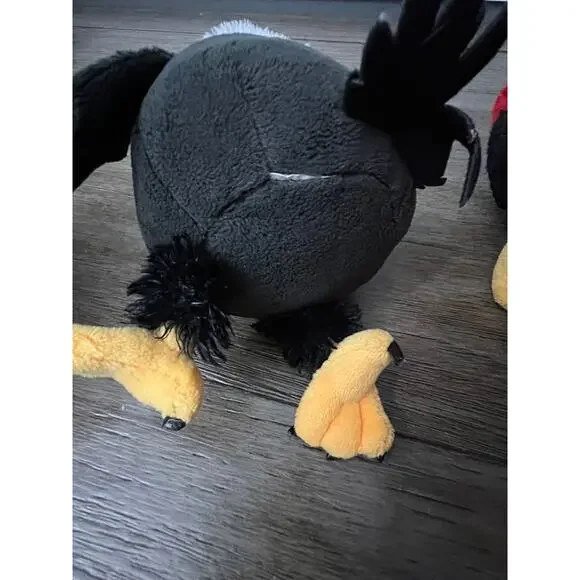 Angry Birds Plush Lot of 3 Eagle,‎ Red Bird(s) Medium and Small